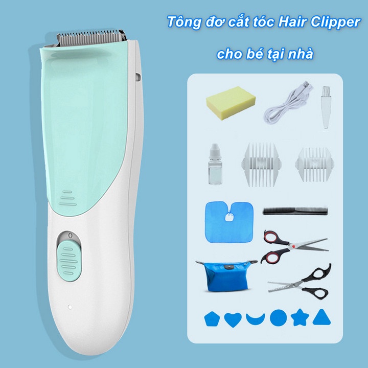 Tông đơ cắt tóc cho bé tại nhà T520A Hair Clipper - Home and Garden