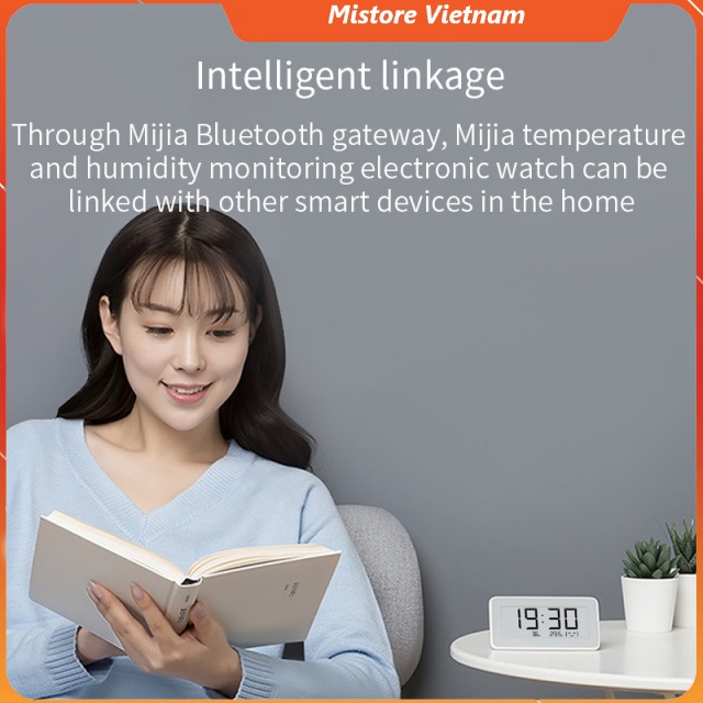 Đồng hồ tích hợp nhiệt độ và độ ẩm Xiaomi Mijia Smart Digital Clock