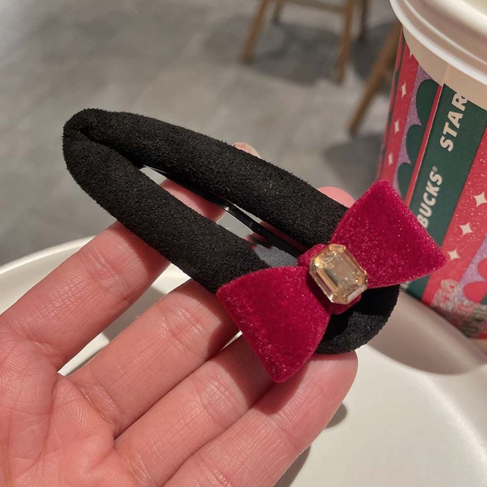 Kẹp tóc nơ bằng nhung phong cách Hàn Quốc thời trang cho bé gái 2LIFE