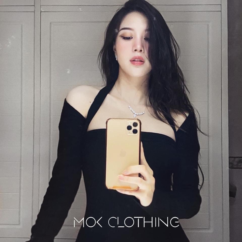 Đầm Body Cổ Vuông Dây Cổ Tay Dài Chất Thun Gân Thích Hợp Mặc Đi Tiệc Đi Làm Đi Chơi Phù Hợp Với Mọi Phong Cách