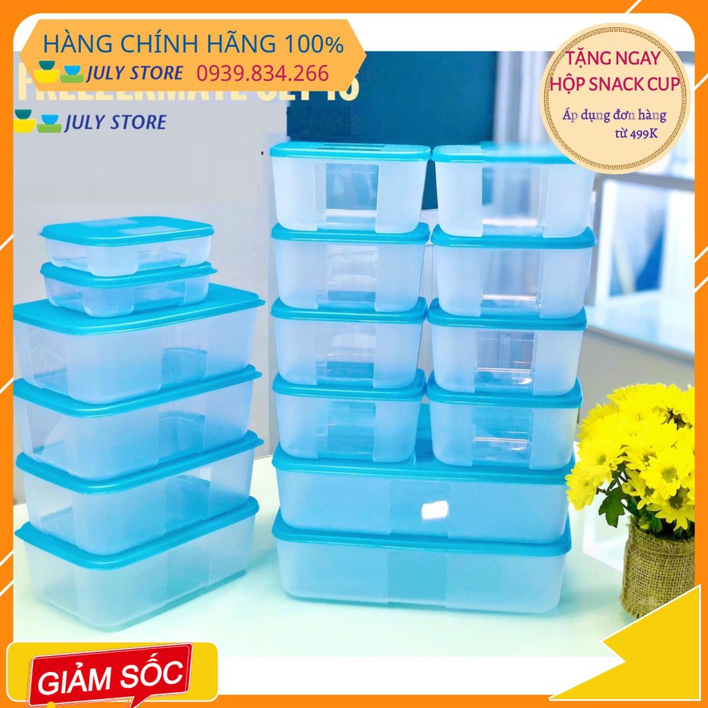 Tupperware ❤️ Freeship❤️ Bộ hộp bảo quản trữ đông Freezermate (16 hộp)