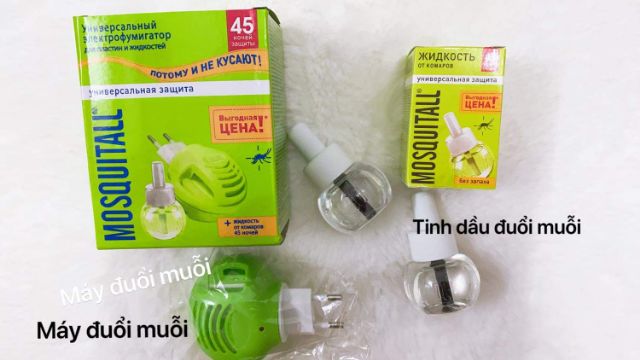 Máy đuổi muỗi MOSQUITALL Nga(máy và tình dầu 30ml)