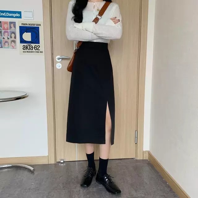 chân váy bút chì dáng xuông 70cm chất tuyết mưa cao cấp