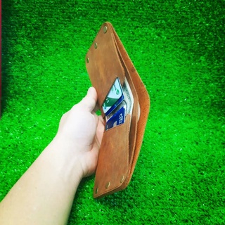 Ví Nam Da Bò Thật Handmade, Đóng Nút Đồng