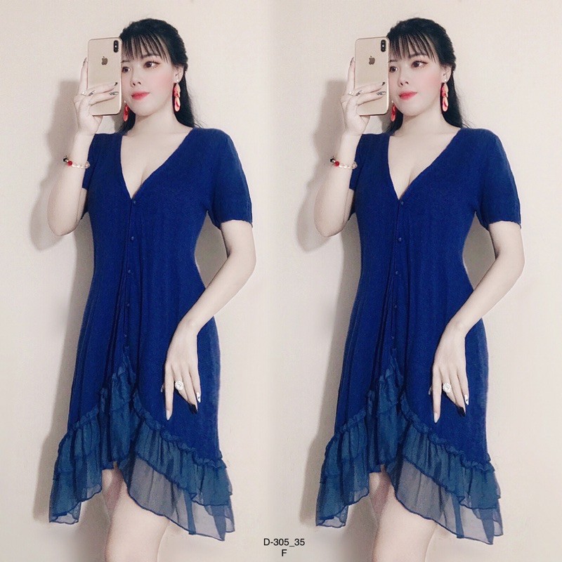 Đầm len đuôi cá D-305
