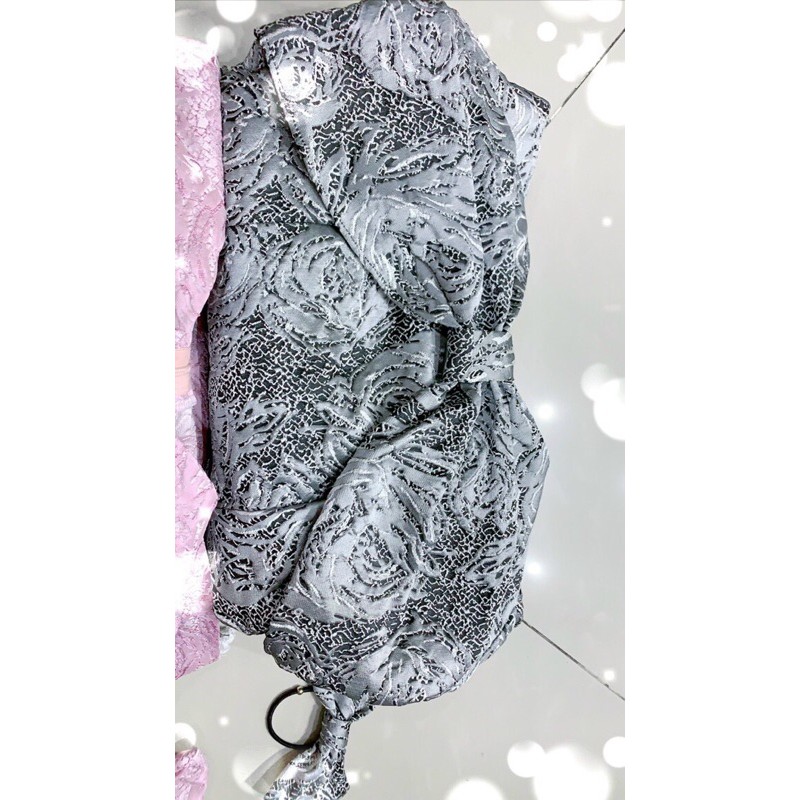 ĐẦM GẤM  TAY PHỒNG NƠ NGỰC XINH XẮN