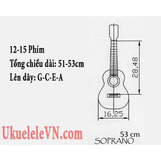 Đàn ukulele combo đàn, pick gảy, dây dự phòng