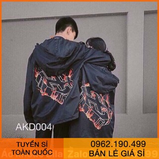 Áo khoác Unisex - Áo khoác dù chữ thập lửa cực đẹp kèm ảnh thật