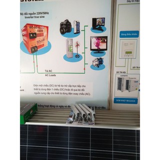 Bộ 10 Rail Mini 150cm, lắp Pin NL Mặt Trời
