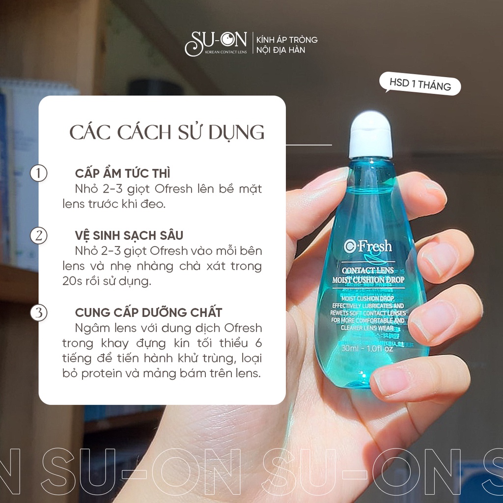 SERUM CẤP ẨM CHUYÊN SÂU CHO LENS -  Dung dịch siêu cấp ẩm & nước ngâm tinh chất cho kính áp tròng của Olens