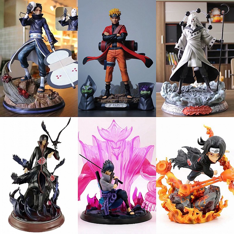 Mô hình Figure Naruto Uchiha Sasuke Itachi Madara Obito Tobi Garra Uzumaki Naruto Luffy Songoku Jump Force - Kunder Shop