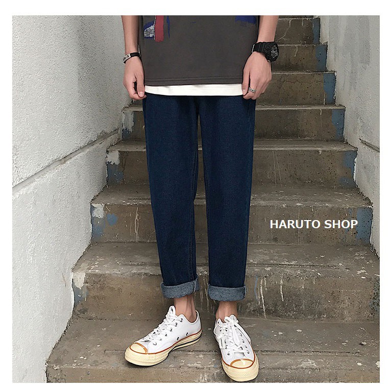 Quần JEAN dài UNISEX nam nữ Quần suông dáng dài | BigBuy360 - bigbuy360.vn