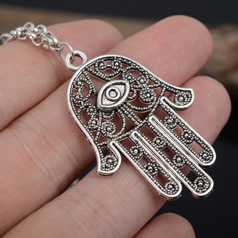 vòng cổ Mặt Hình Bàn Tay Hamsa May Mắn