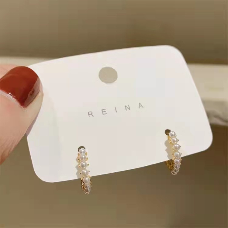 hoa tai ngọc trai nhỏ đơn giản thời trang phong cách hàn quốc