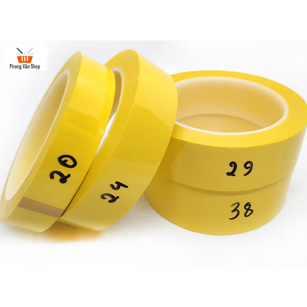 Băng dính quấn biến áp xung 38mm 66m - chịu nhiệt độ cao