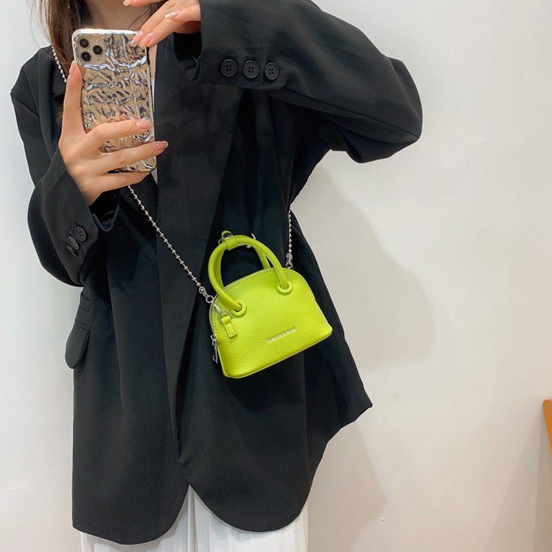 Túi Đeo Chéo Nhỏ Xinh Họa Tiết Trái Vải Phong Cách Hàn Quốc Cho Nữ