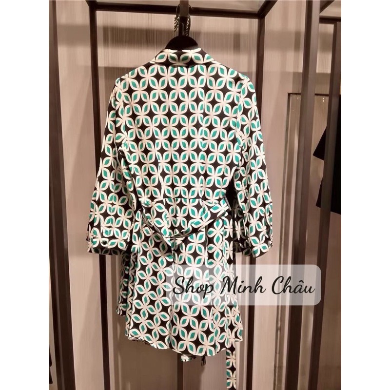 Váy hoa sơ mi Zarraaa dư sịn