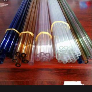 Ống hút thủy tinh combo 30trắg