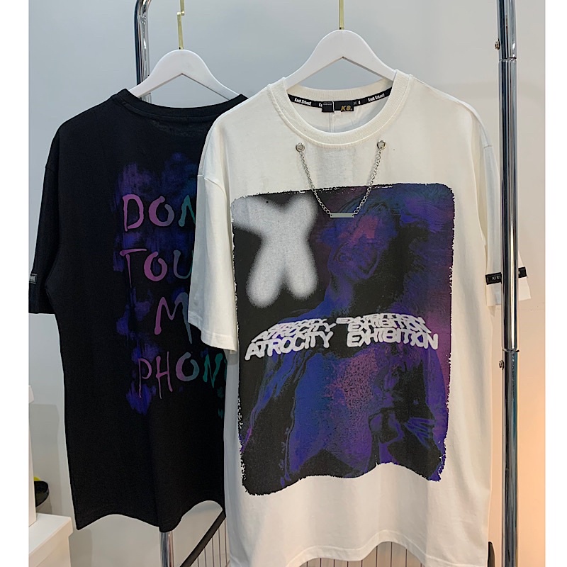 Áo phông kèm xích hình in đẹp form rộng unisex