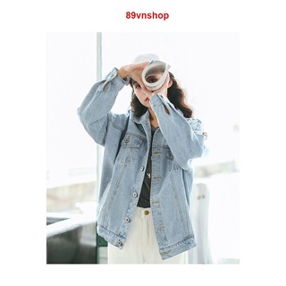ÁO KHOÁC BÒ DENIM NỮ MÀU XANH NHẠT (có ảnh thật)