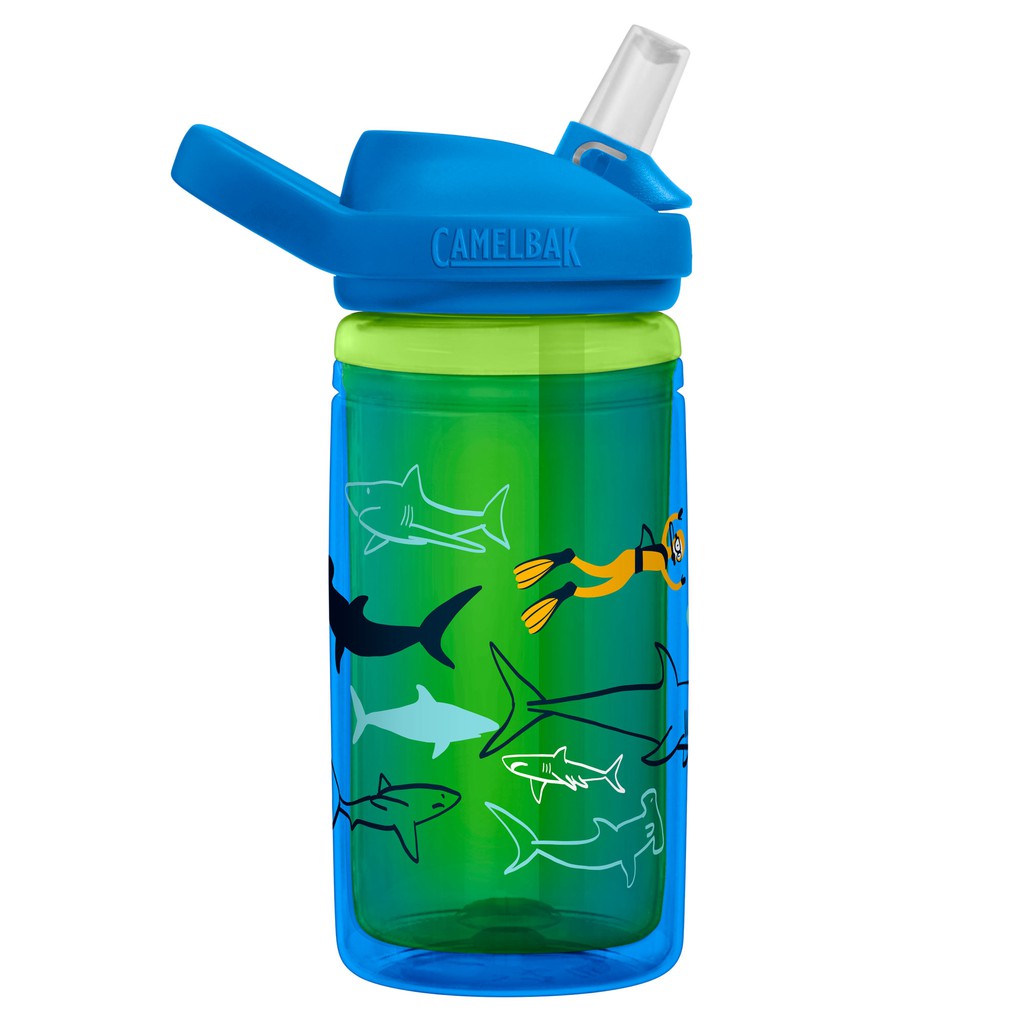 [CHÍNH HÃNG] Bình Nước Giữ Nhiệt Trẻ Em Camelbak Eddy+ Kids 400ml - Cá Mập Scuba Sharks