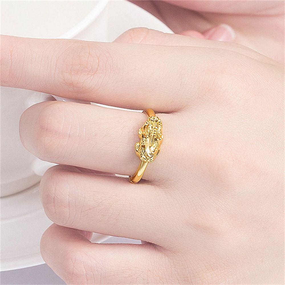 USNOW Nhẫn Hở Hình Động Vật Cá Tính Có Thể Điều Chỉnh Phong Cách Việt Nam