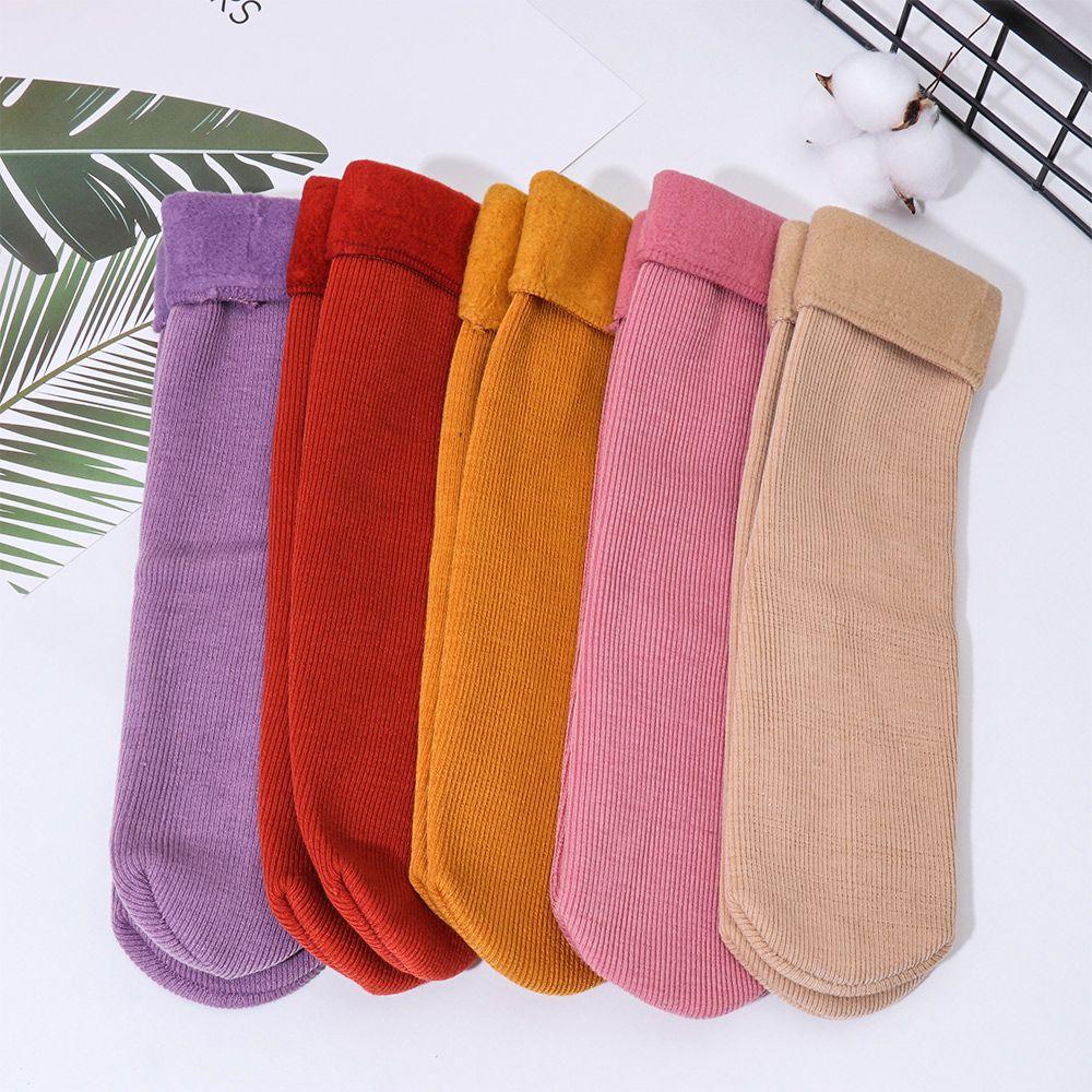 YVE Giày Bốt Đi Tuyết Lót Len Cashmere Dày Không Đường May Thời Trang Thu Đông
