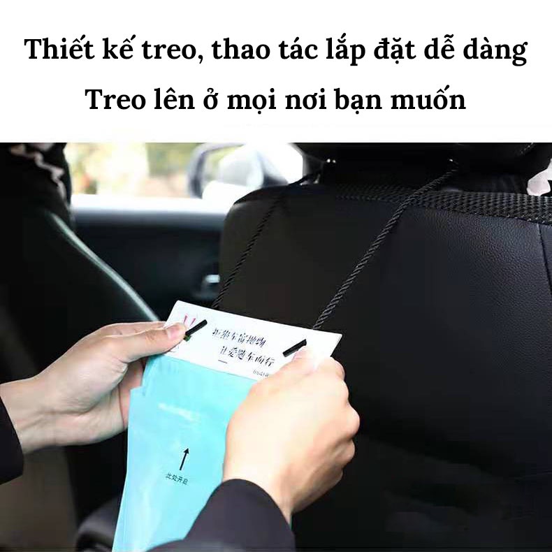 Túi Đựng Rác Trên Ô Tô, Và Túi Dự Phòng Khi Nôn Trên Xe -  Combo 50 Túi CARZONE.TOP