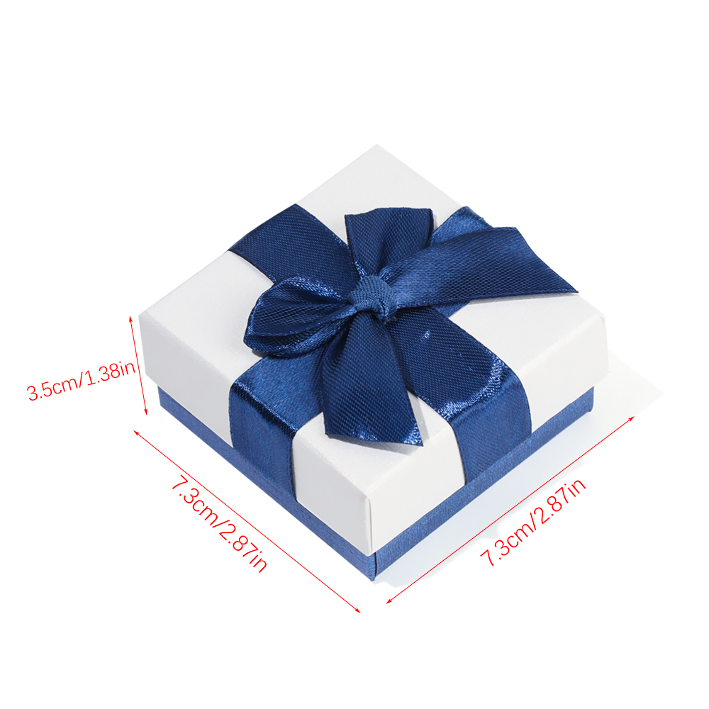 1 Hộp Đựng Trang Sức Hình Vuông Bằng Giấy Nhiều Màu Sắc