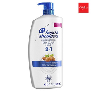 DẦU GỘI TRỊ GÀU HẠNH NHÂN HEAD AND SHOULDERS COMPLETE DRY SCAPE CARE USA 2 IN 1 1.28L