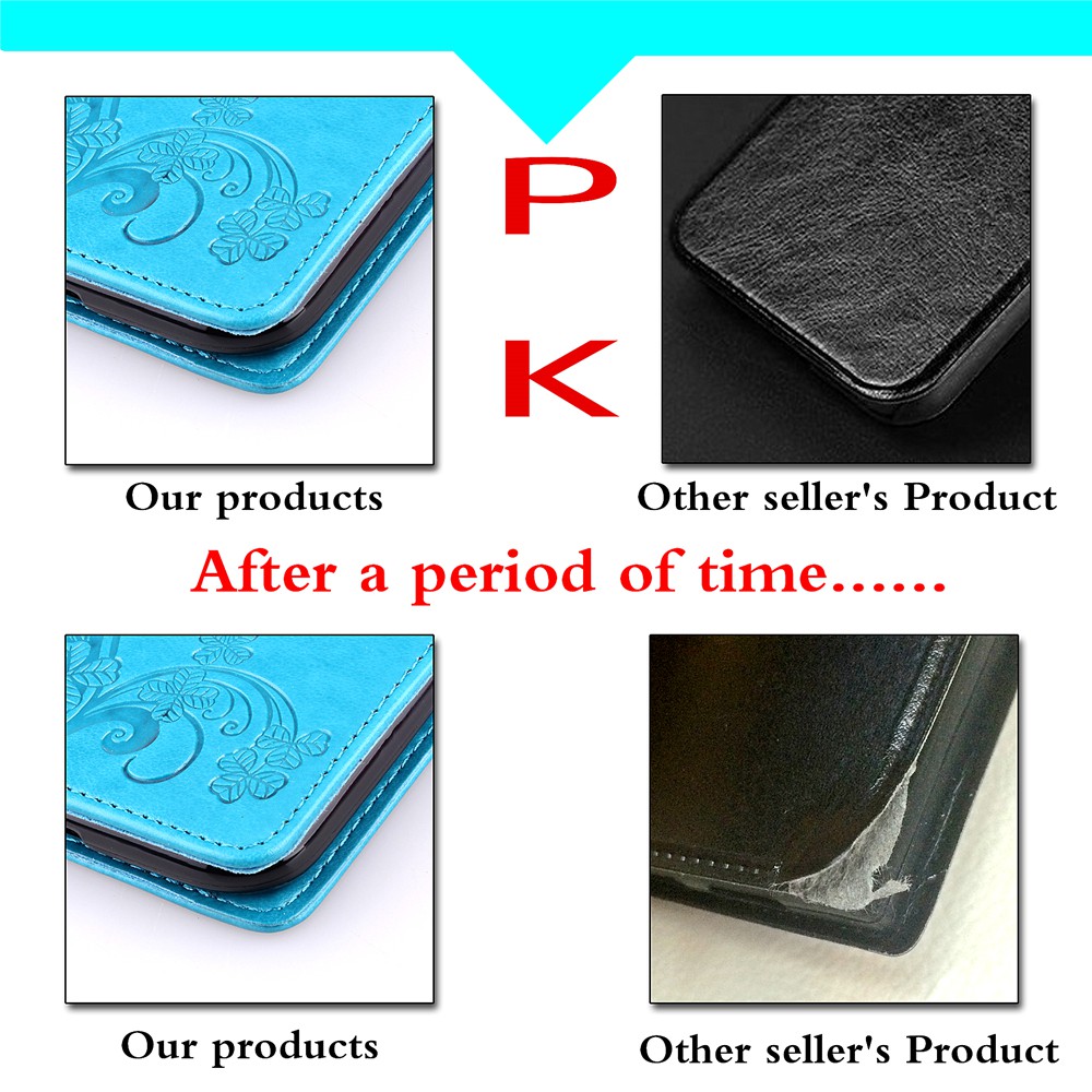 PU Leather Flip Wallet Case with Card Slot and Kickstand for Samsung Galaxy J7 Prime  2016 J710 M40/A60 | BigBuy360 - bigbuy360.vn