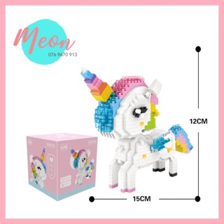 Mini Block | Đồ chơi xếp hình lego | - Kỳ lân Unicorn - 640 miếng( pcs) - Size L
