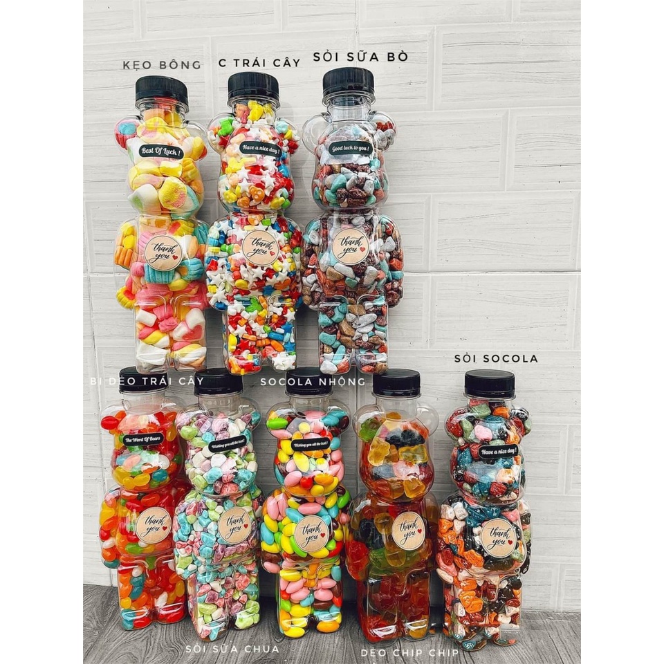 Kẹo gấu Bearbrick các loại chai 550ml