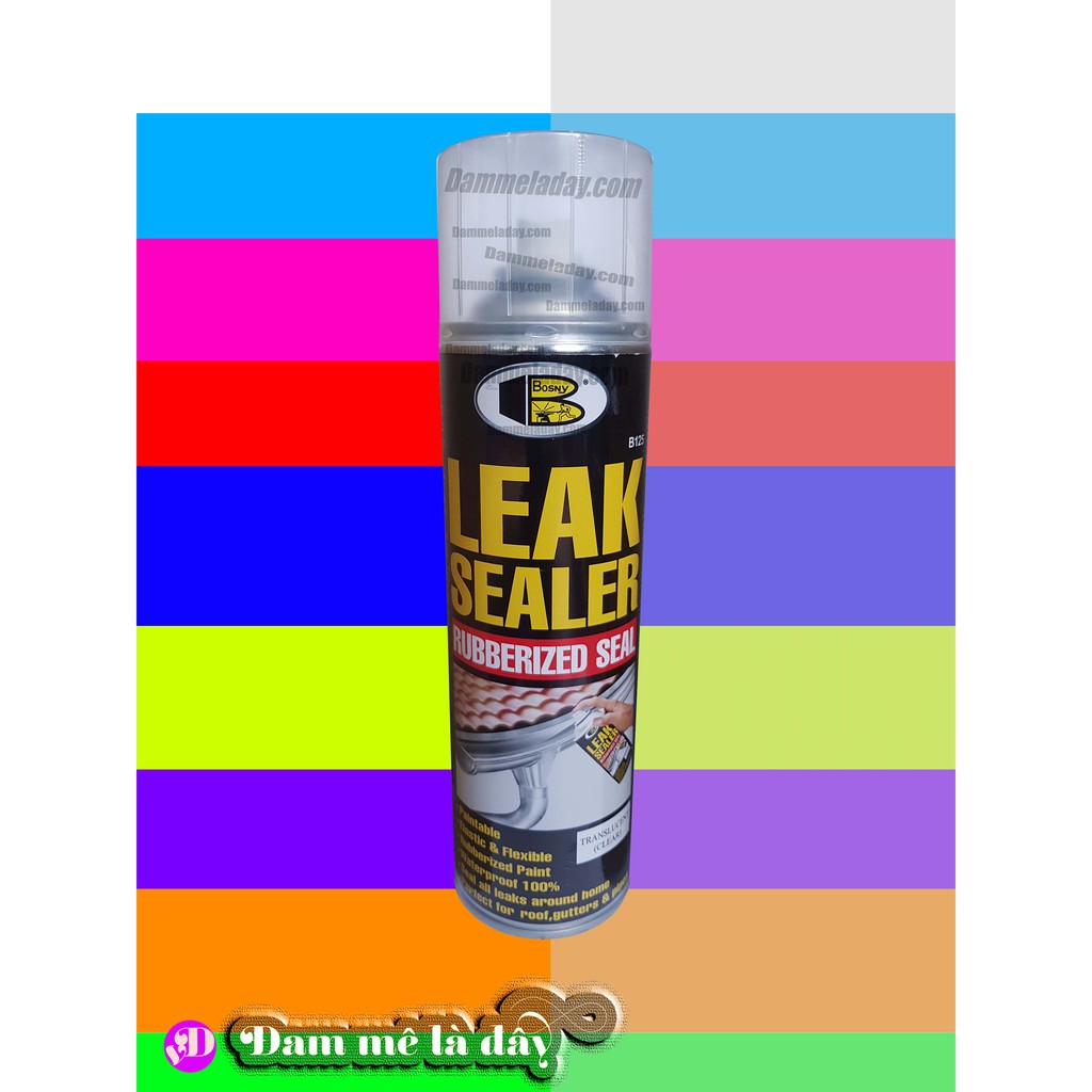 Sơn xịt chống dột chống thấm đa năng Leak Sealer Bosny thái lan