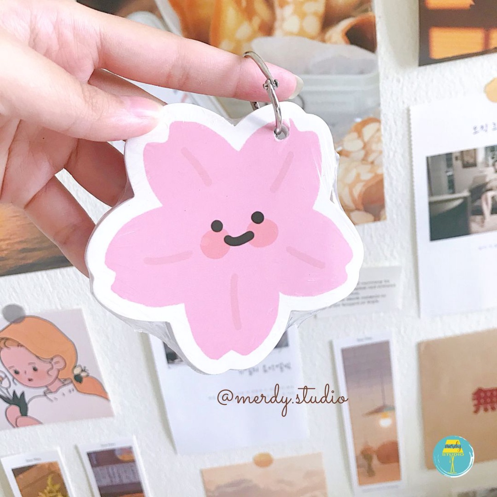 Flashcard cute ghi nhớ từ vựng bìa hoạt hình dễ thương