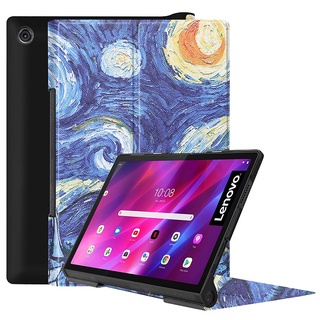 Bao da máy tính bảng nắp lật nam châm làm giá đỡ dễ thương cho Lenovo Yoga Tab 11 Yt-J706F