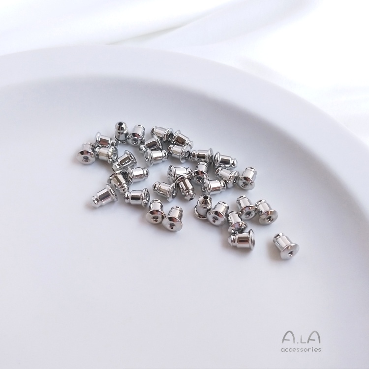 Nút Bịt Tai 14K 18K Bằng Silicon Màu Vàng/Bạc/Bạc diy