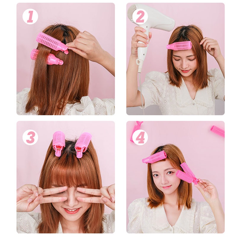 Set 2 Dụng Cụ Uốn Tóc Gợn Sóng Có Thể Tái Sử Dụng Cho Nữ