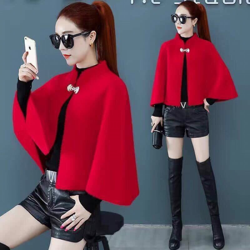 Áo khoác choàng dạ len sang trọng NP2456 | BigBuy360 - bigbuy360.vn