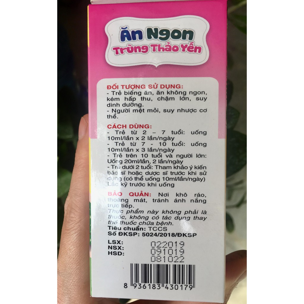 (Chính hãng) Ăn ngon Trùng thảo yến sào cho bé yêu ăn tốt ngủ ngoan