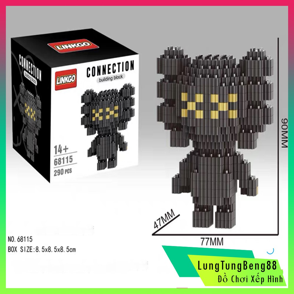 Xếp hình,lego  Cao Cấp Nhân Vật Kaws Hàng Có sẵn