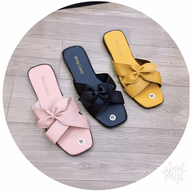 dép lê nữ phối nơ siêu xinh hót!!!