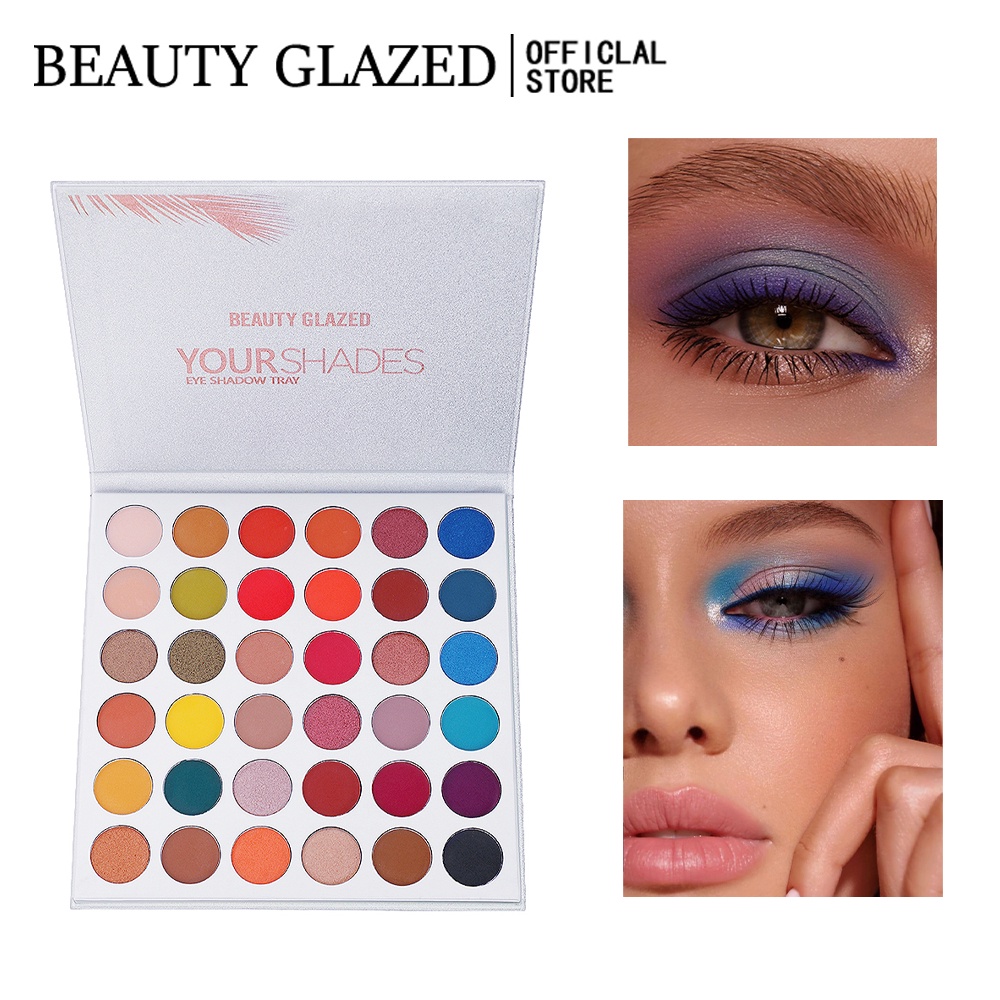 BEAUTY GLAZED Bảng phấn mắt Glazed Beauty 36 màu mới thời trang