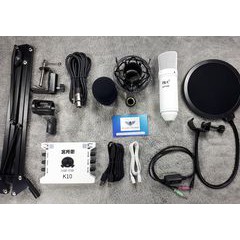 Combo mic ISK AT100 + Soundcard XOX K10 Kèm Phụ Kiện