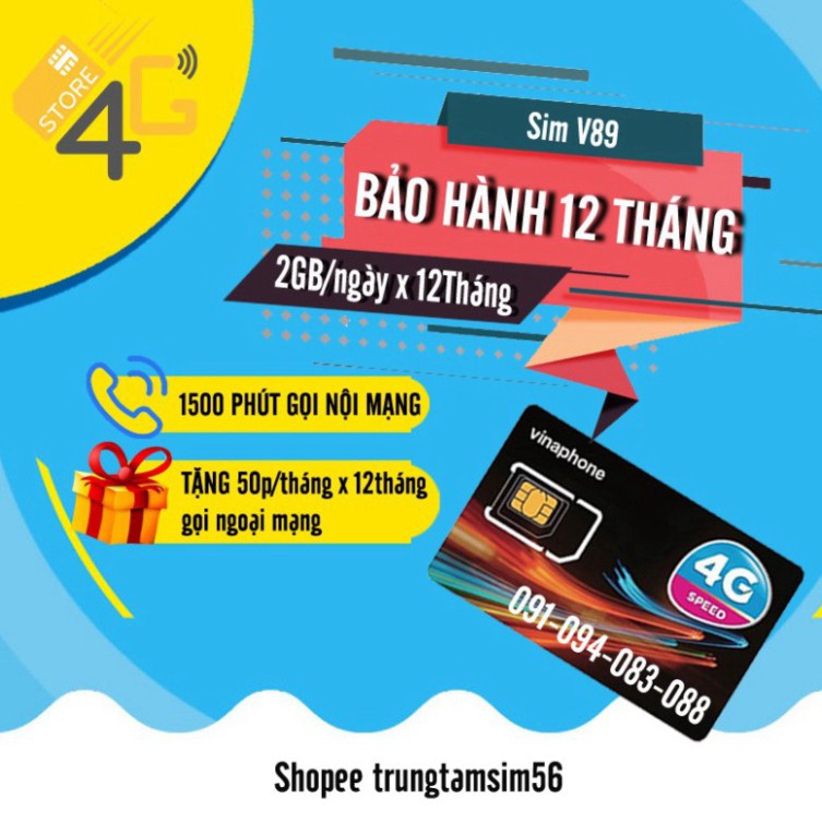 SĂN SÊU MÂY BÀ ƠI Sim Vina VD149, VD89(D60G), F-HAPPY, D500 12 Tháng Miễn Phí 720GB Data 4G và Gọi Điện Miễn Phí , Bảo H