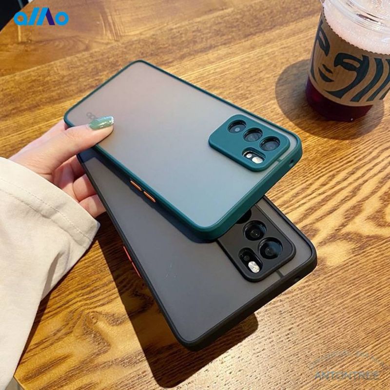 Ốp Điện Thoại Cứng Nhám Có Khung Bảo Vệ Camera Chống Rơi Dành Cho Oppo Reno 6z 6 Reno6 Z 5g Reno5