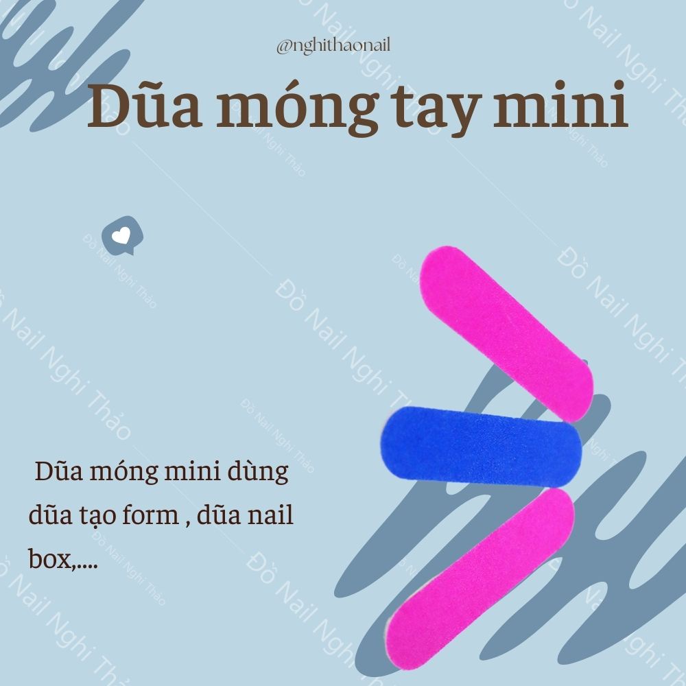 Dũa móng tay mini hai mặt LADURA