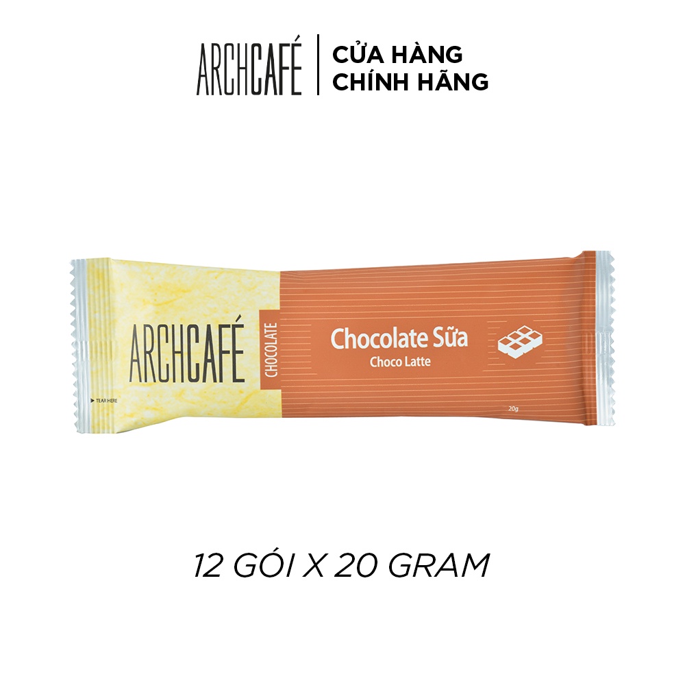 Chocolate Sữa Choco Cacao hoà tan Archcafé (Sô cô la) (hộp 12 gói x 20g)