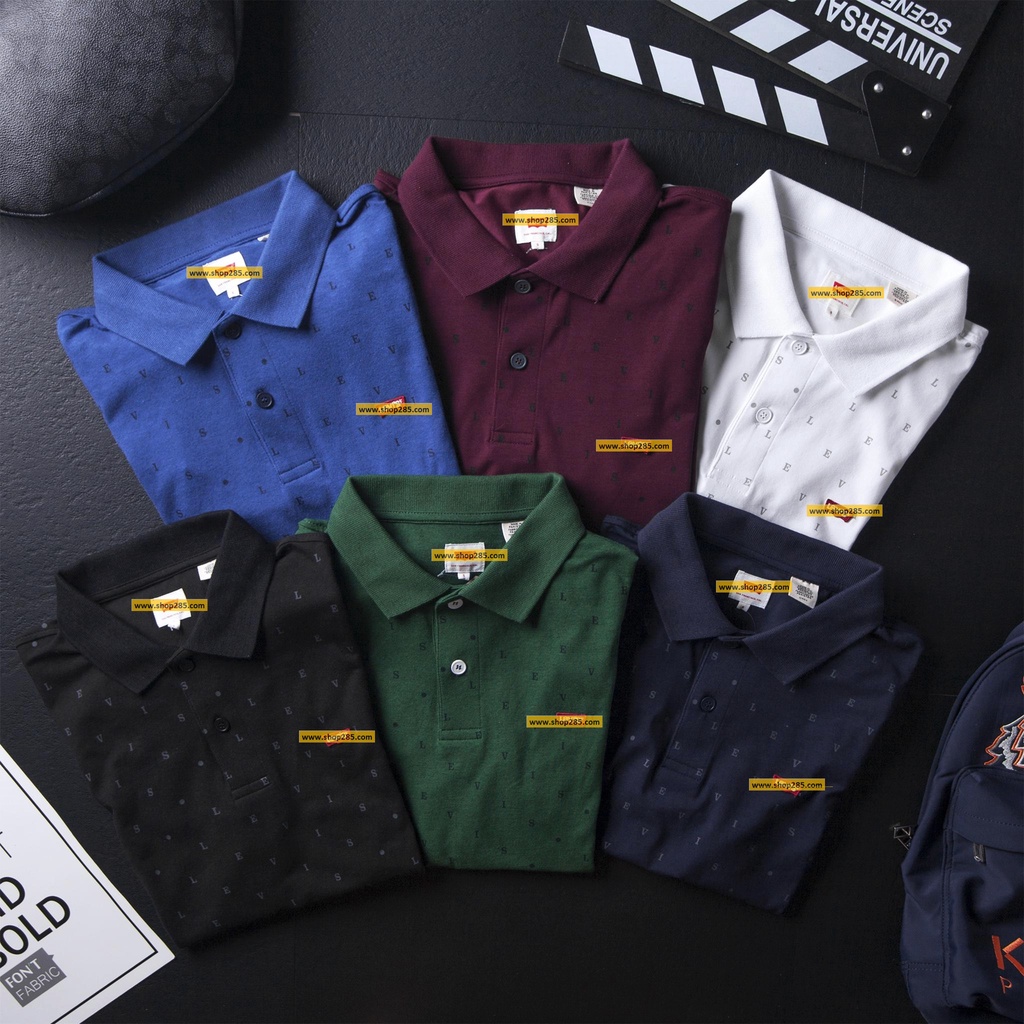 POLV2  Áo Thun có cổ Lê Vít in logo chữ FULL áo siêu đẹp siêu ngầuSLIMFIT  6 màu , KHÔNG ĐẸP VÌ QUÁ ĐẸP