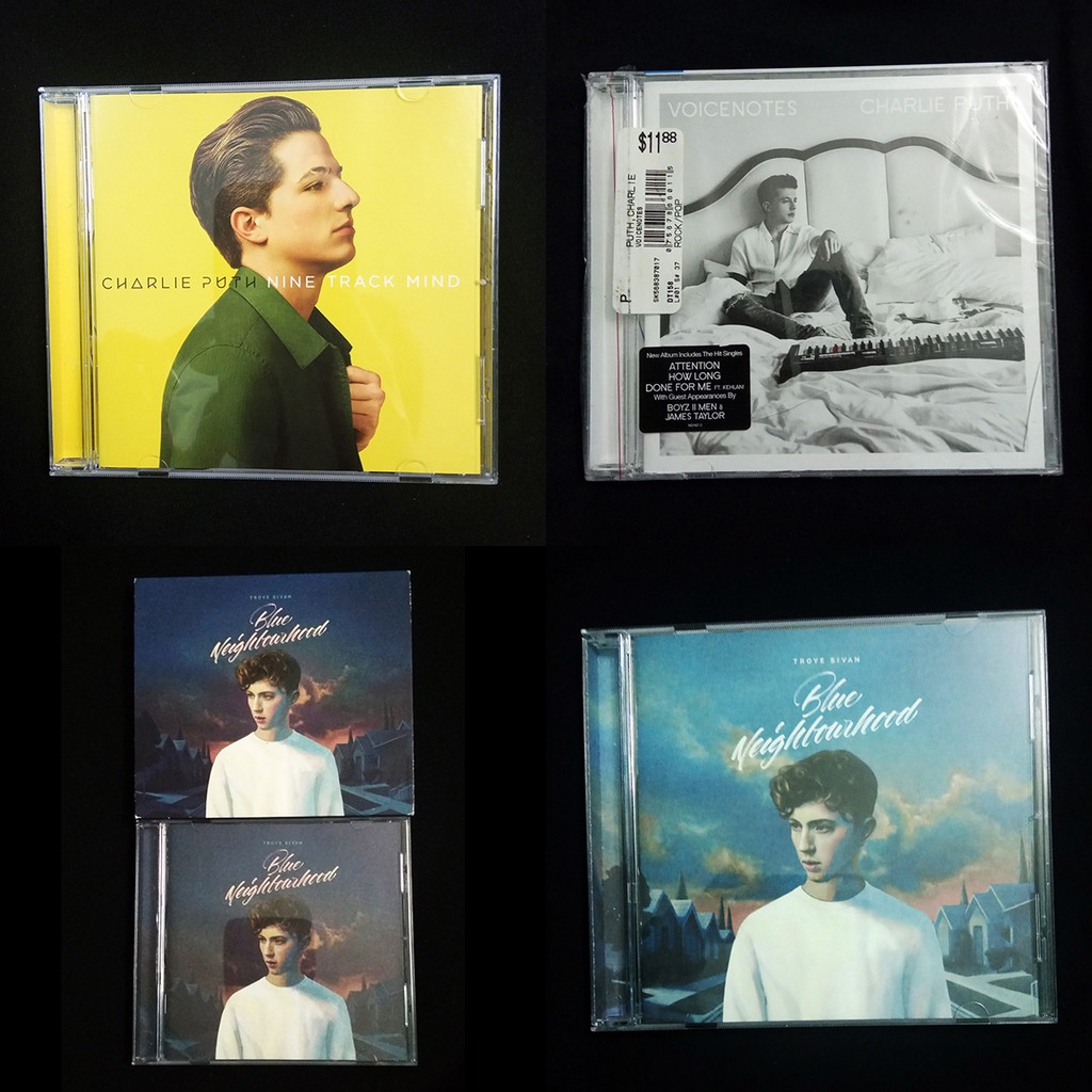 Bộ sưu tập albums của Charlie Puth và Troye Sivan: Nine Track Mind - Blue Neighbourhood